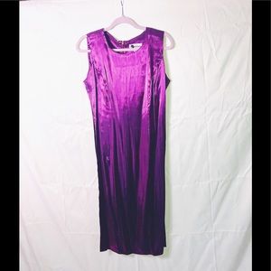 Iridescent purple midi dress vintage essence brand
